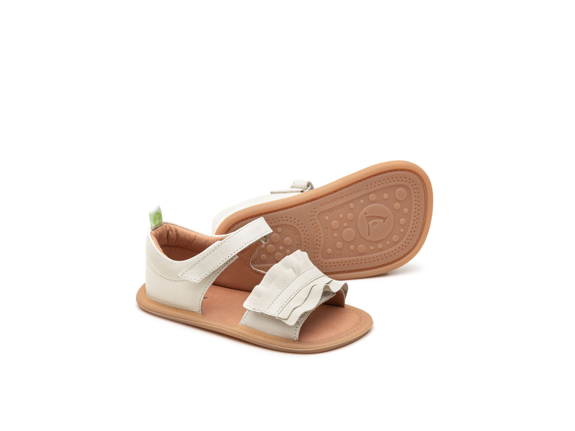 SIT & CRAWL Sandals for Girls Ruffy | Tip Toey Joey - Australia - 0