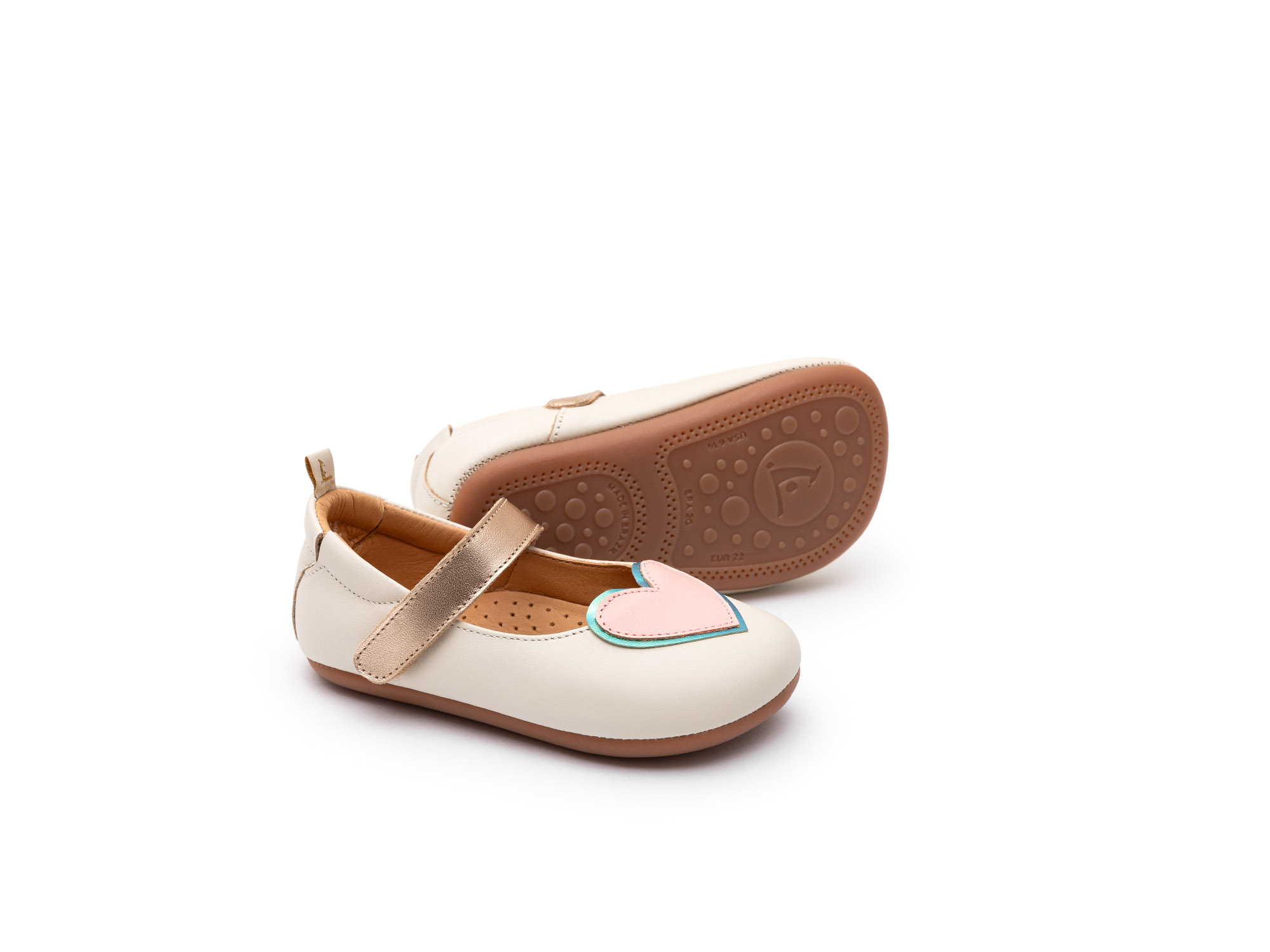 UP & GO Mary Janes for Girls Heart | Tip Toey Joey - Australia - 0